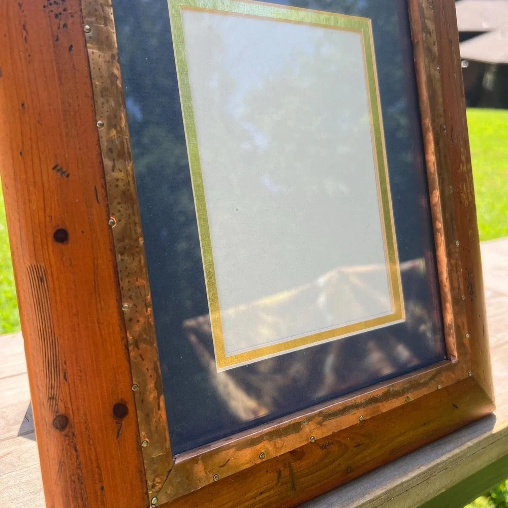 Wood and Copper Picture Frame | 5x7